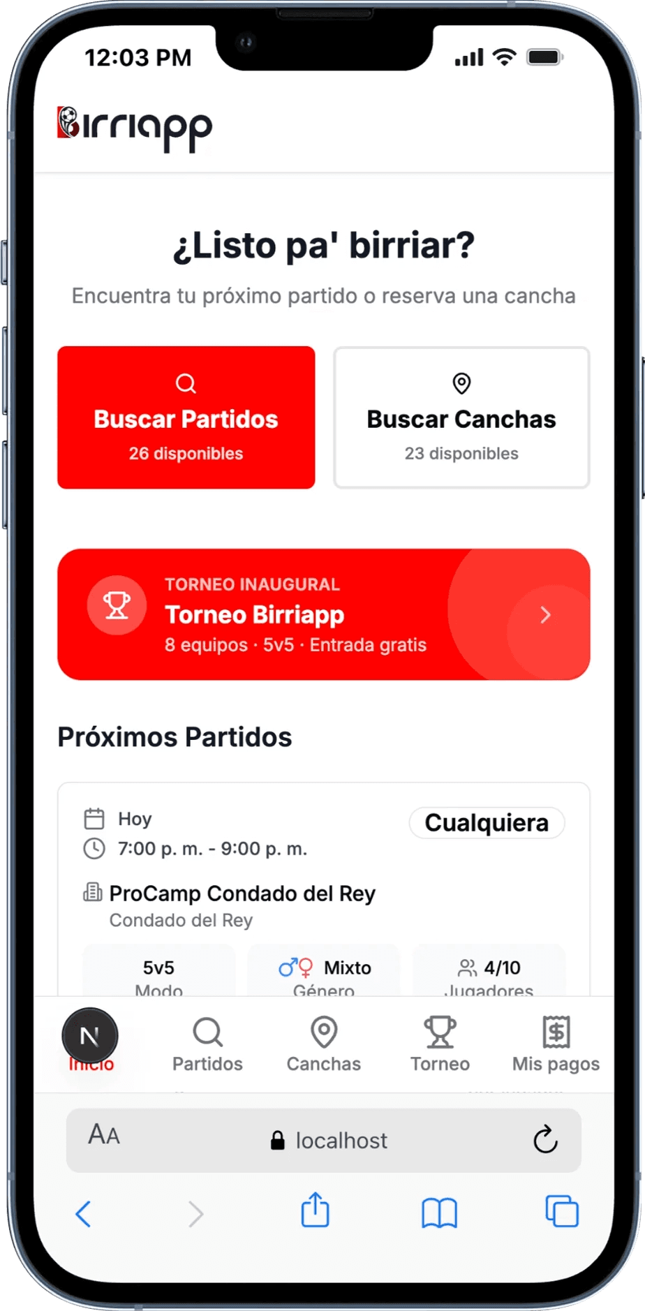 Birriapp en el teléfono